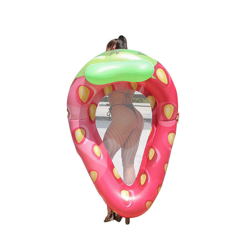 Ladies Inflatable Strawberry Swimming Island Kalsten