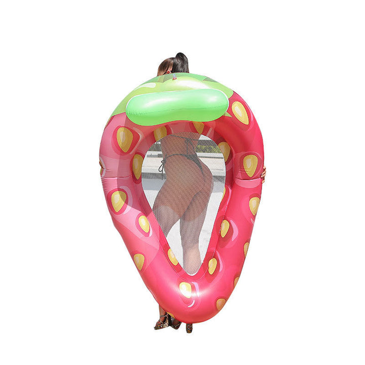 Ladies Inflatable Strawberry Swimming Island Kalsten