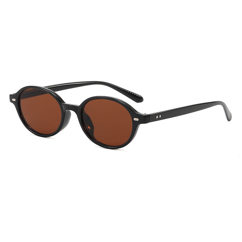 Women's fashionable round reading glasses with flexible plastic frame Kalsten