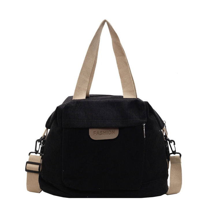 Corduroy Casual Shoulder Tote Bag Kalsten
