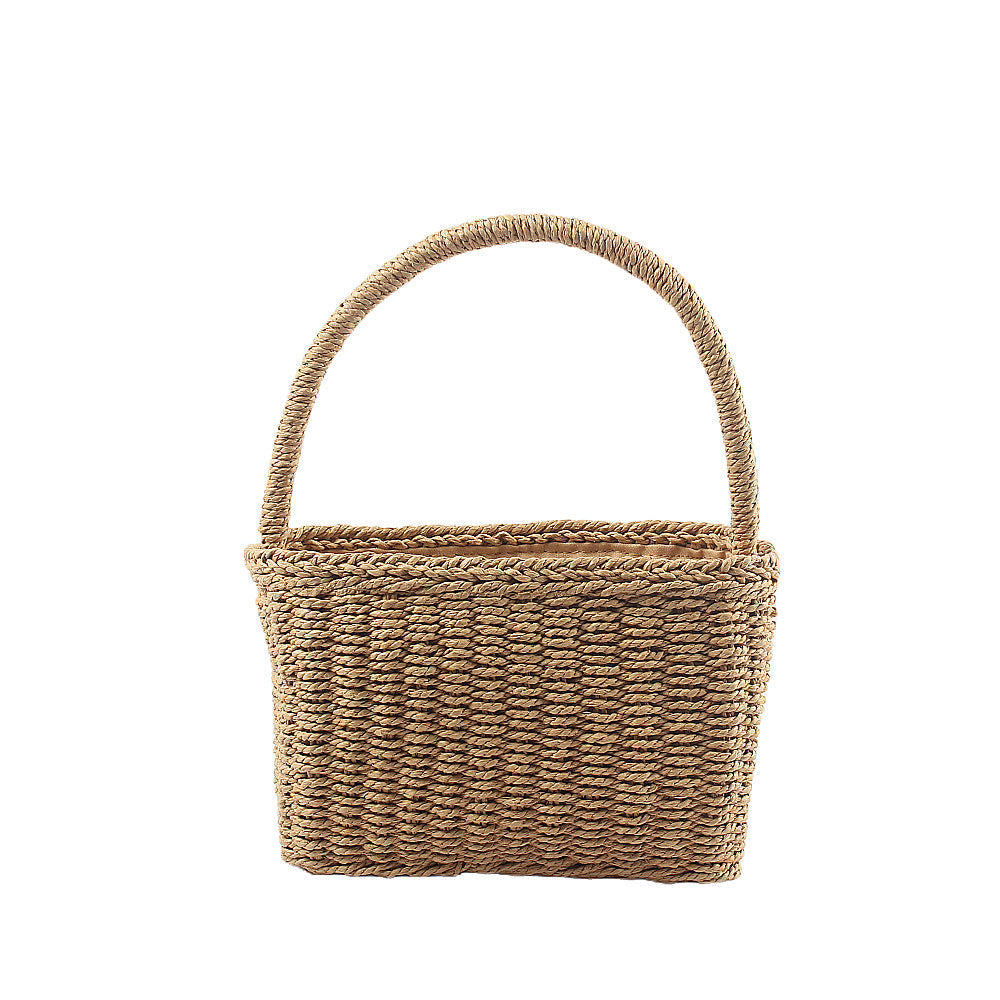 Handcrafted basket bag with sturdy carrying handle Kalsten