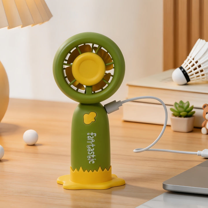 Ladies Portable Mini Fan with USB Charging Station Kalsten
