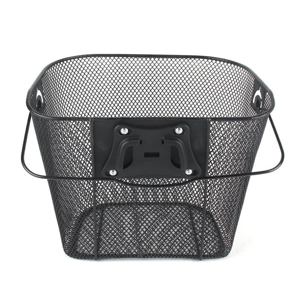 Front Quick Release Mesh Bicycle Basket with Locking Handlebar Mount Kalsten