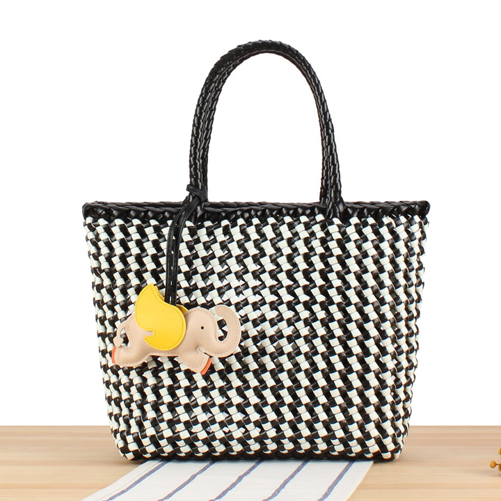 Creative Tote Bag with Playful Elephant Jewelry Kalsten