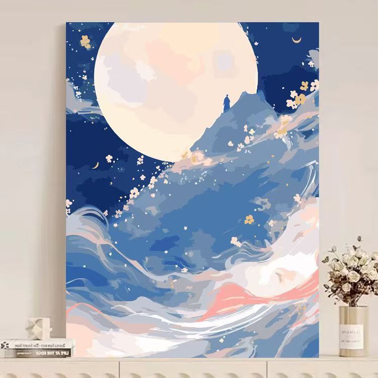 Abstract Mountain Landscape Canvas Art Kalsten