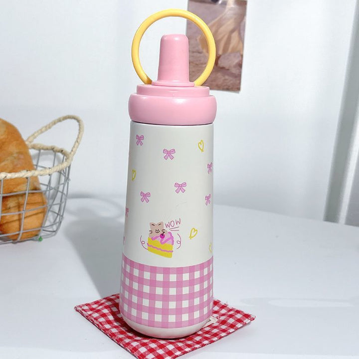 Women's stylish drinking bottle with elegant bow motif Kalsten
