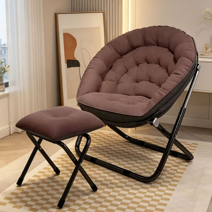 Ladies Ergonomic Lounge Chair with Adjustable Footrest Kalsten