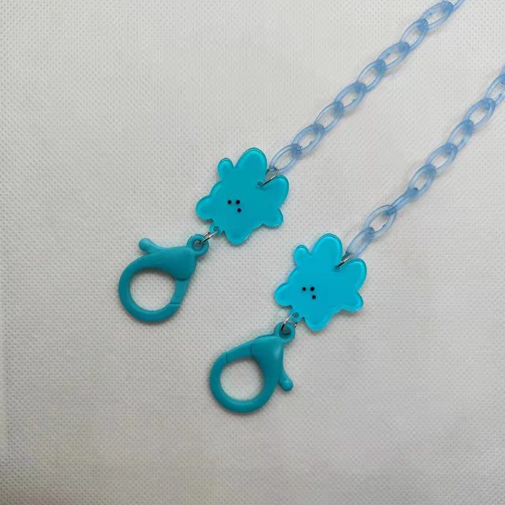 Playful glasses holder chain with floral motif Kalsten
