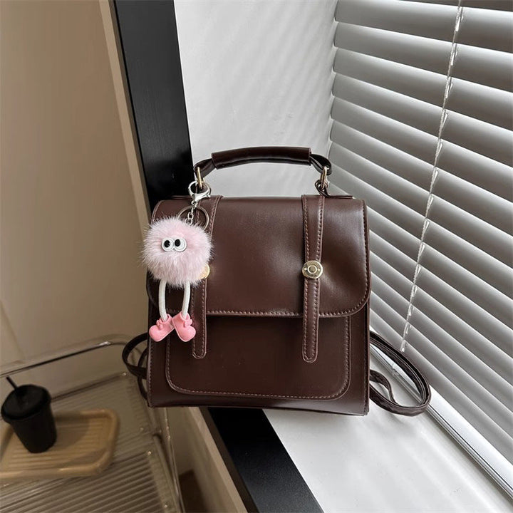 Textured Vegan Leather Satchel Kalsten