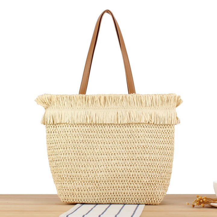 Large shopping bag with stylish fringes Kalsten