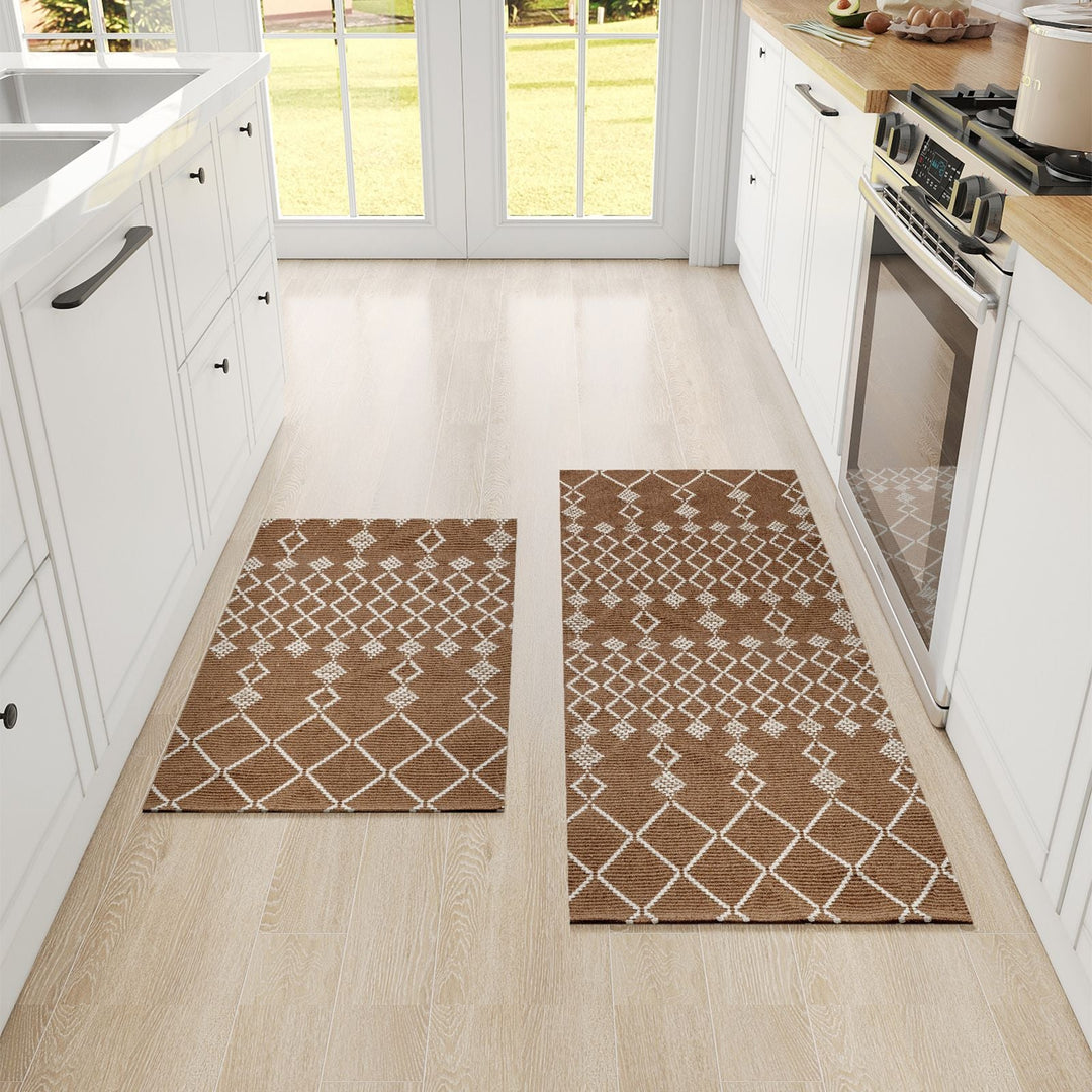 Geometric Pattern Kitchen Comfort Runner Mat Kalsten