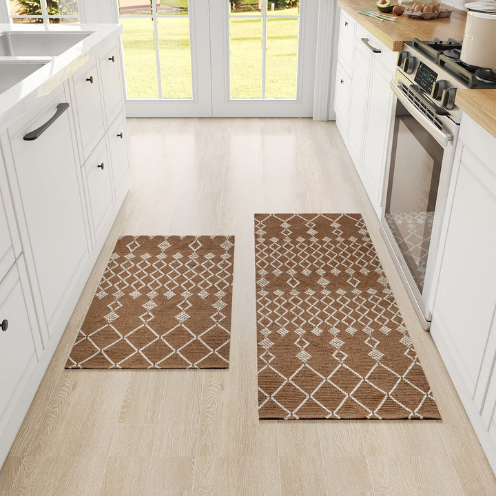 Geometric Pattern Kitchen Comfort Runner Mat Kalsten