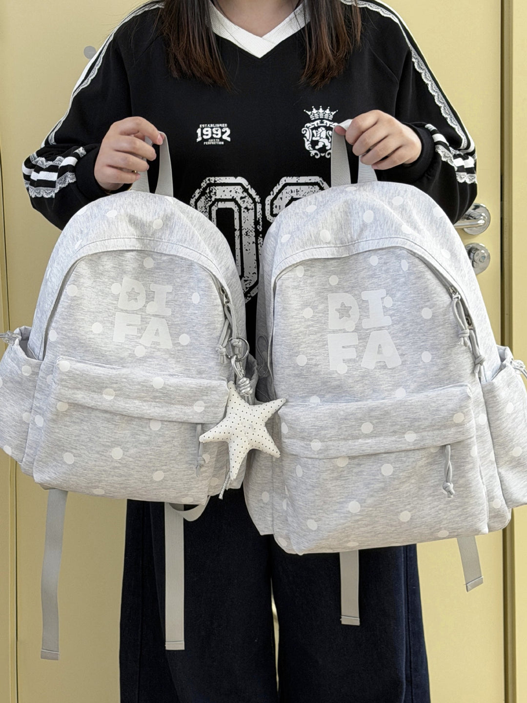 Polka Dot Casual Backpack