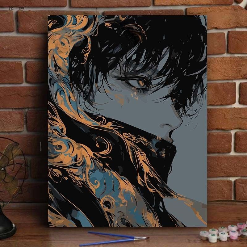 Abstract Art Portrait Canvas Print Kalsten