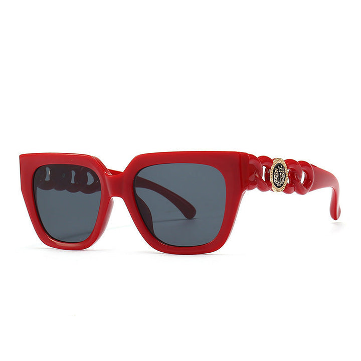 Women's oversized sunglasses with luxurious chain accents Kalsten