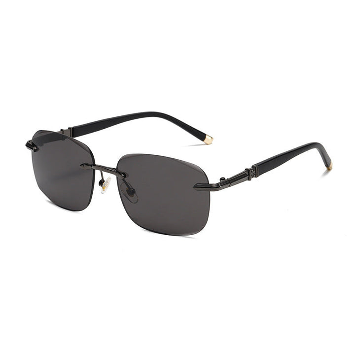 Women futuristic sunglasses with delicate metallic frame Kalsten
