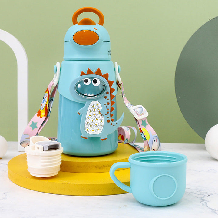 Insulated drinking bottle with practical carrying system and colorful animal design Kalsten