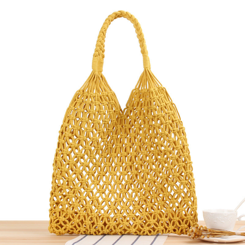 Handbag Made of Durable Hand-Knotted Net Material Kalsten