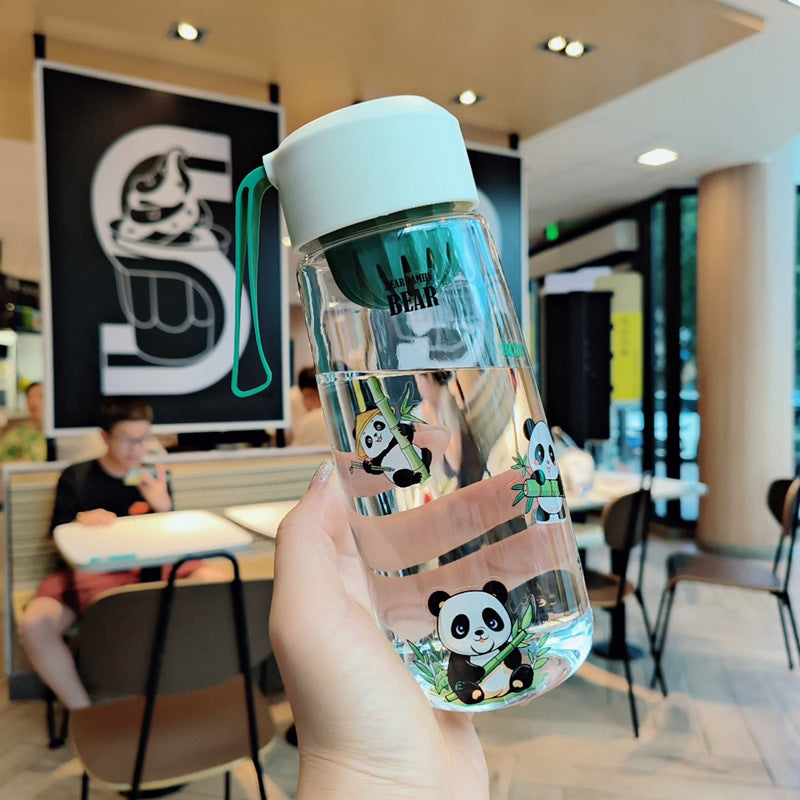 Ladies Playful Water Bottle with Cheerful Panda Design Kalsten