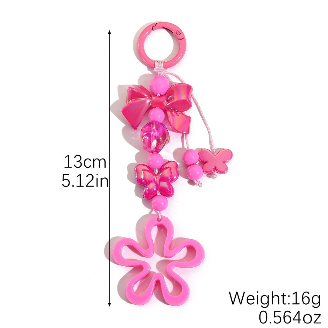 Playful keychain with flower and butterfly details Kalsten