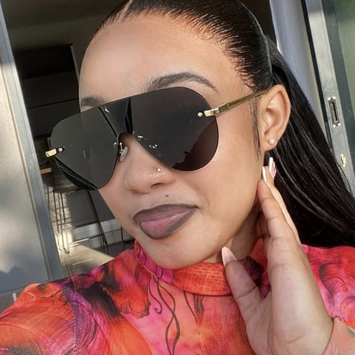 Ladies Oversized Sunglasses in Modern Aviator Style Kalsten