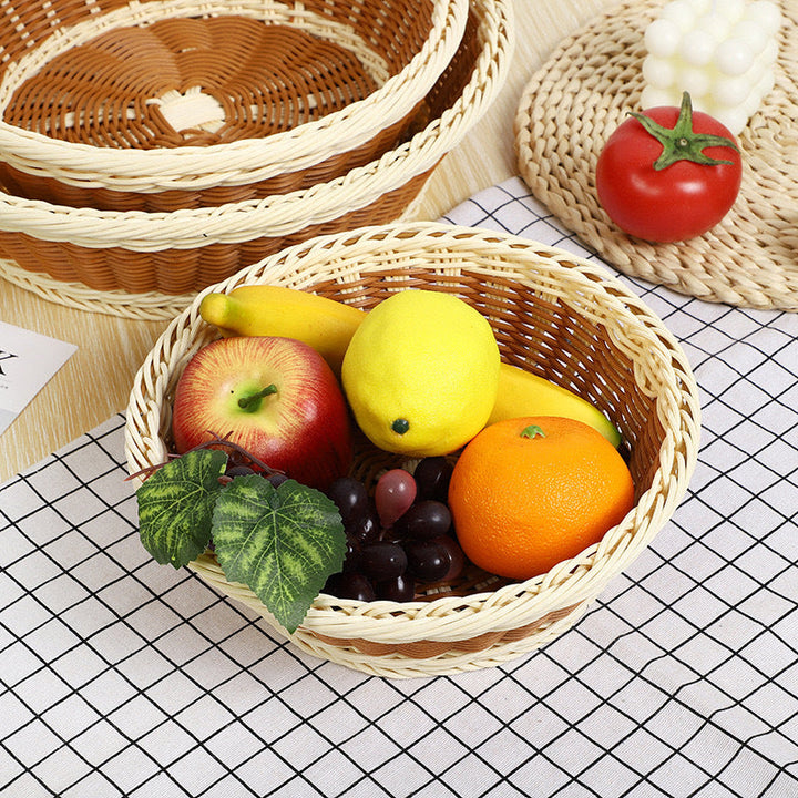 Basket with handwoven design Kalsten