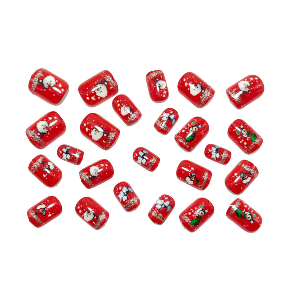 Artificial nails with festive Christmas designs Kalsten