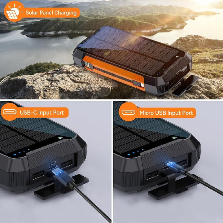 Robust Solar Power Bank with Multifunctional Charging Port Kalsten