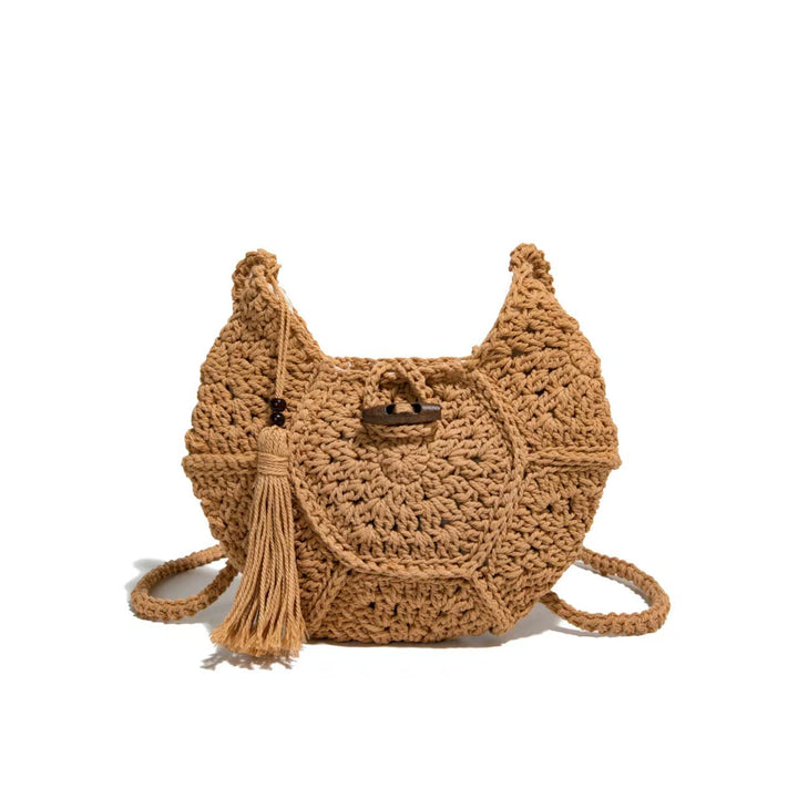 Hand-knotted shoulder bag with tassels Kalsten