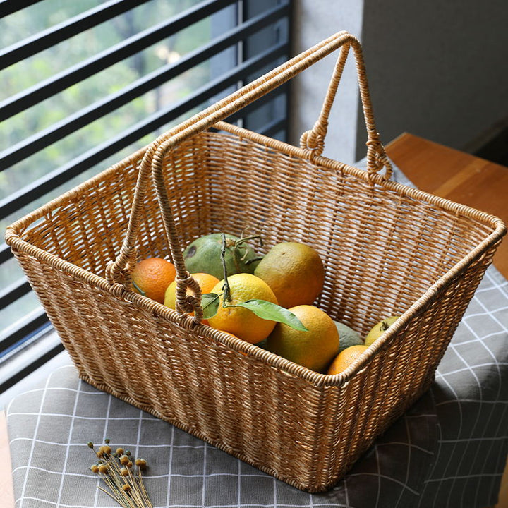 Unisex Rectangular Shopping and Storage Basket Kalsten