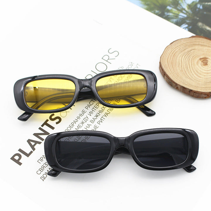 Women's stylish retro sunglasses with rectangular frame Kalsten