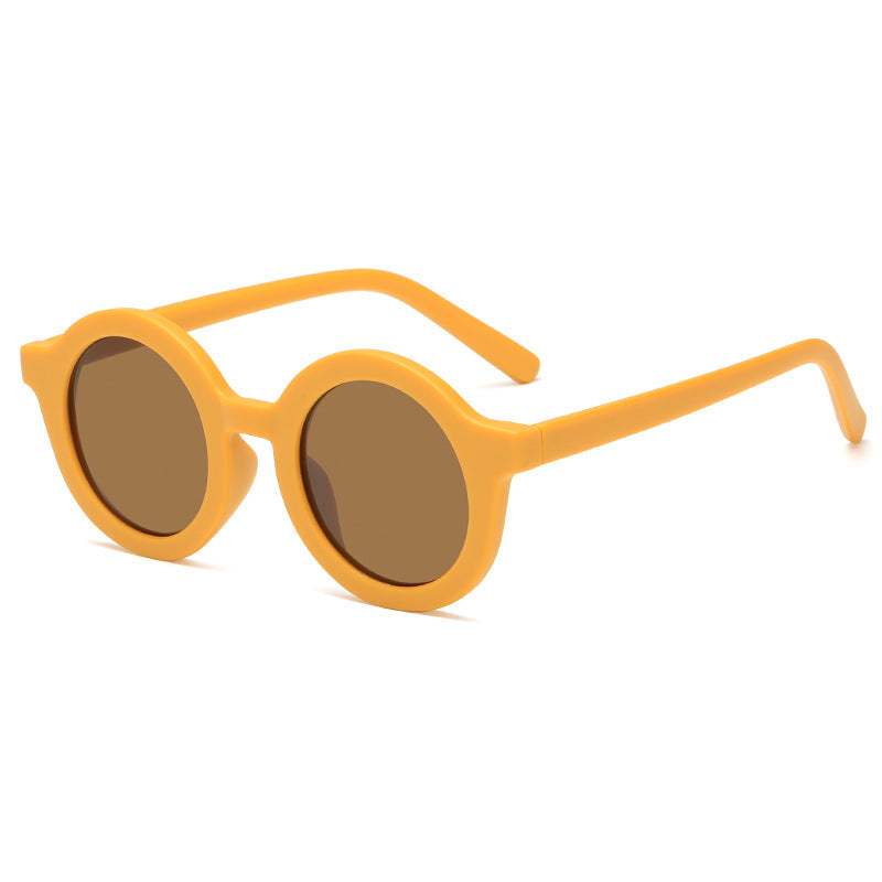 Women's stylish round sunglasses with modern plastic frame Kalsten