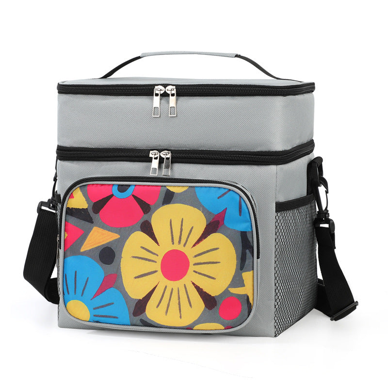Insulated picnic cooler bag with stylish floral design Kalsten