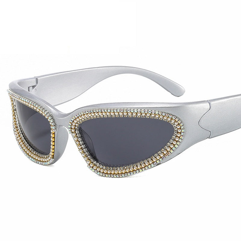 Ladies stylish sunglasses with sparkling crystal frame Kalsten