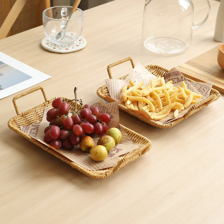 Home Decorative Woven Serving Tray Kalsten