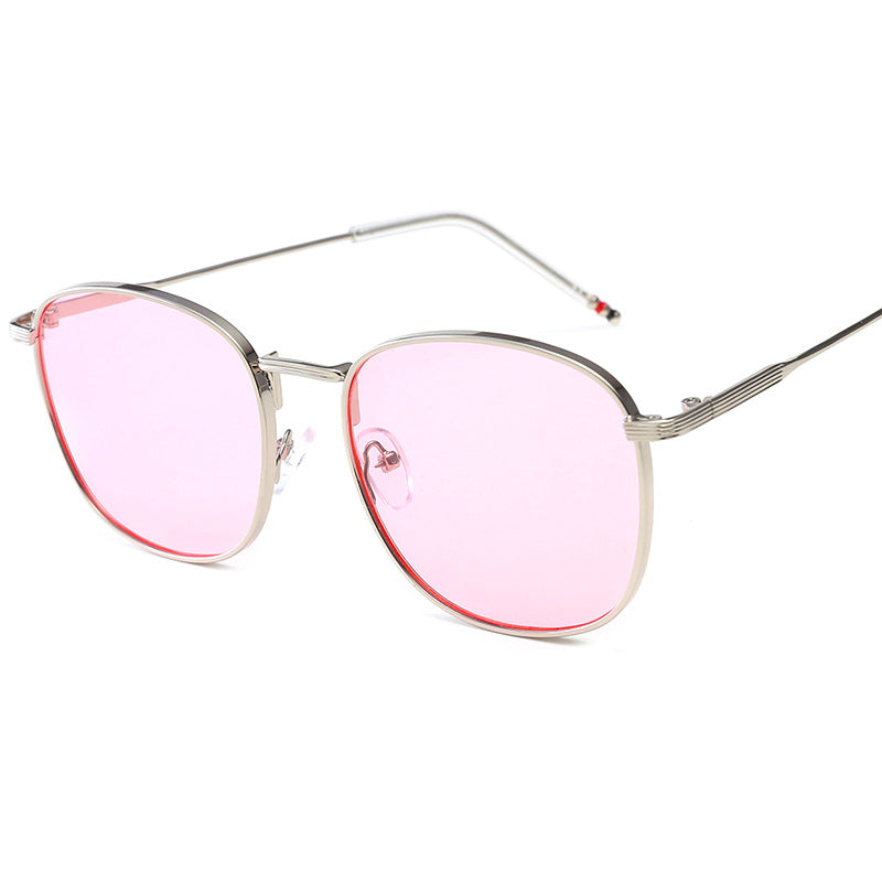 Ladies stylish oversized sunglasses with glamorous metal frame Kalsten