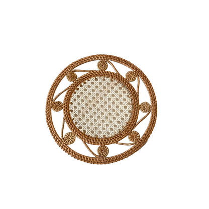 Decorative serving platter with floral design Acalora