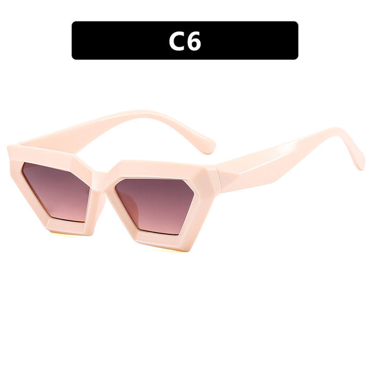 Ladies eye-catching sunglasses in unique hexagon design Kalsten