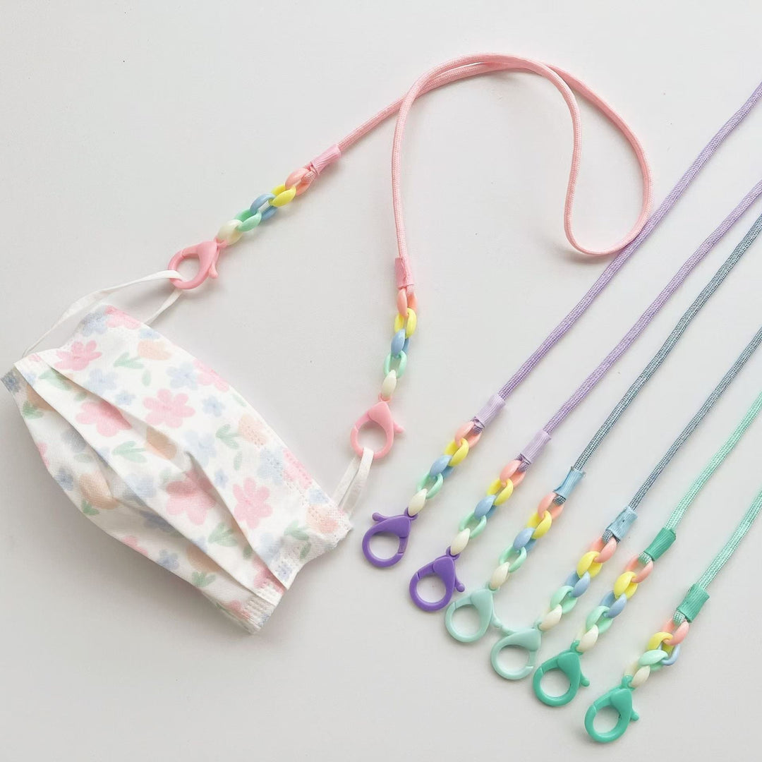 Glasses holder chain with Colorful beads and sturdy clips Kalsten