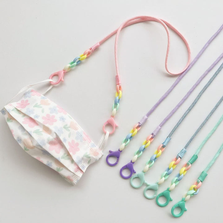 Glasses holder chain with Colorful beads and sturdy clips Kalsten
