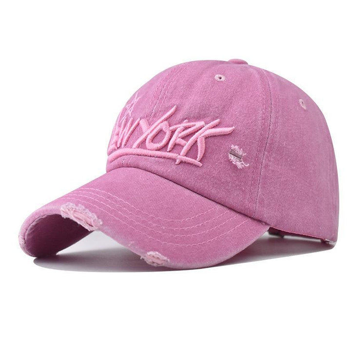 Men's Distressed Casual Embroidered Cap Kalsten