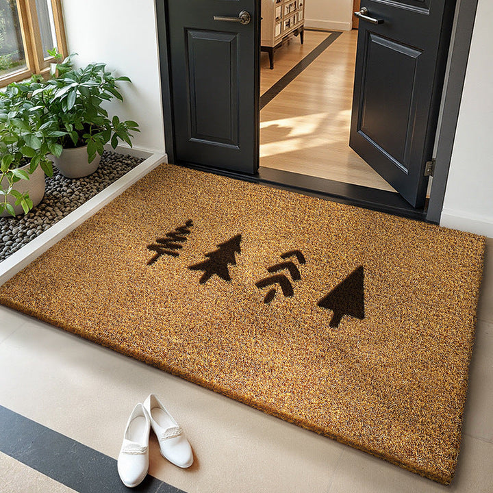 Leaf Pattern Entrance Mat Kalsten