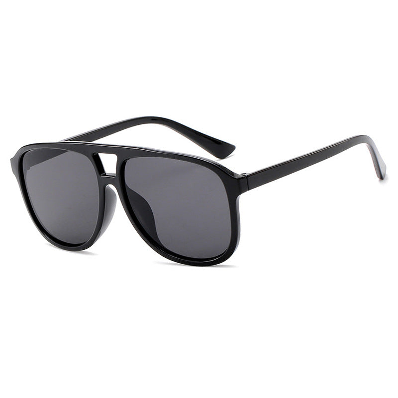 Women's fashionable sunglasses with transparent frame and blue lenses Kalsten