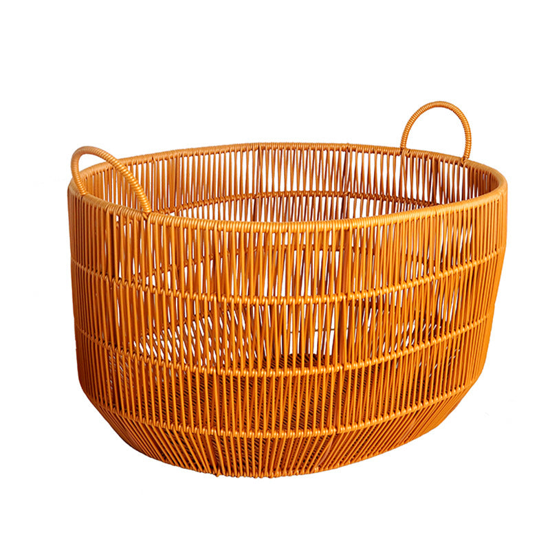 Women Braided Storage Basket with Practical Handles Kalsten