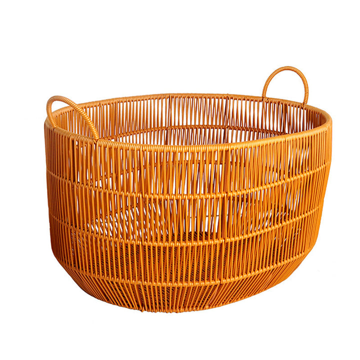 Women Braided Storage Basket with Practical Handles Kalsten