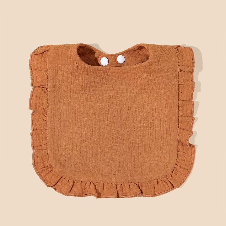 Soft Ruffled Muslin Baby Bib kalsten