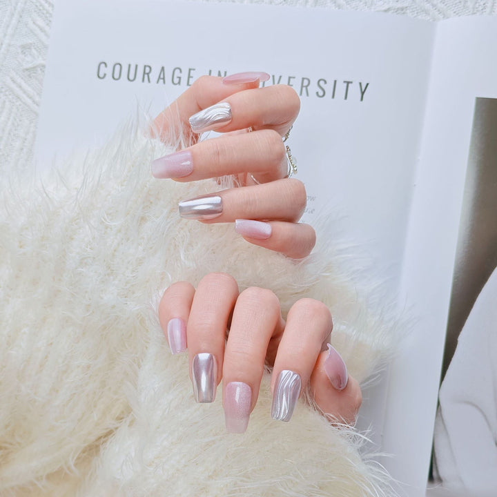 Elegant French Tip Press-On Nails Kalsten