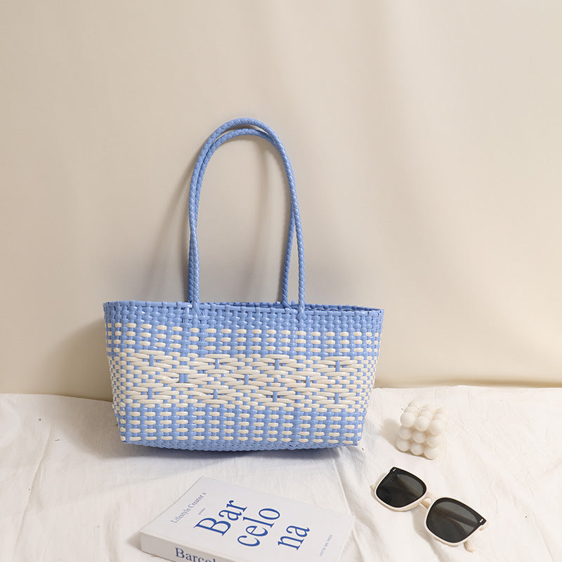 Braided tote bag with modern accents Kalsten