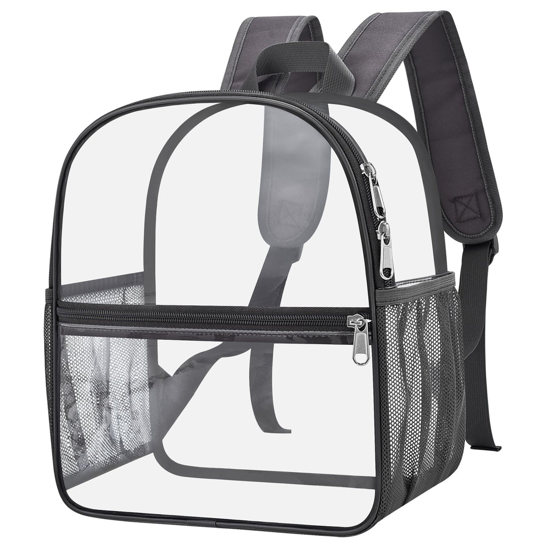 Unisex transparent backpack with functional design and multiple compartments Kalsten