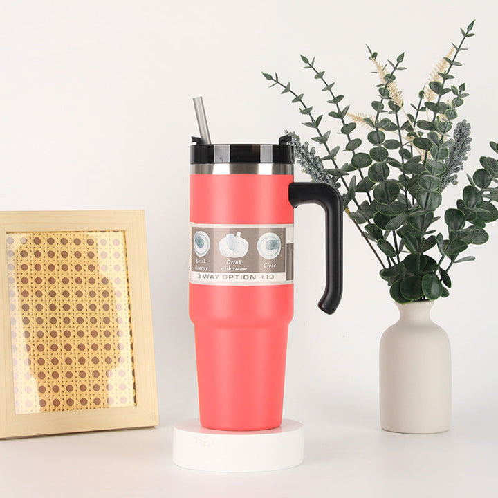 Unisex thermos mug with 3-in-1 drinking options Kalsten
